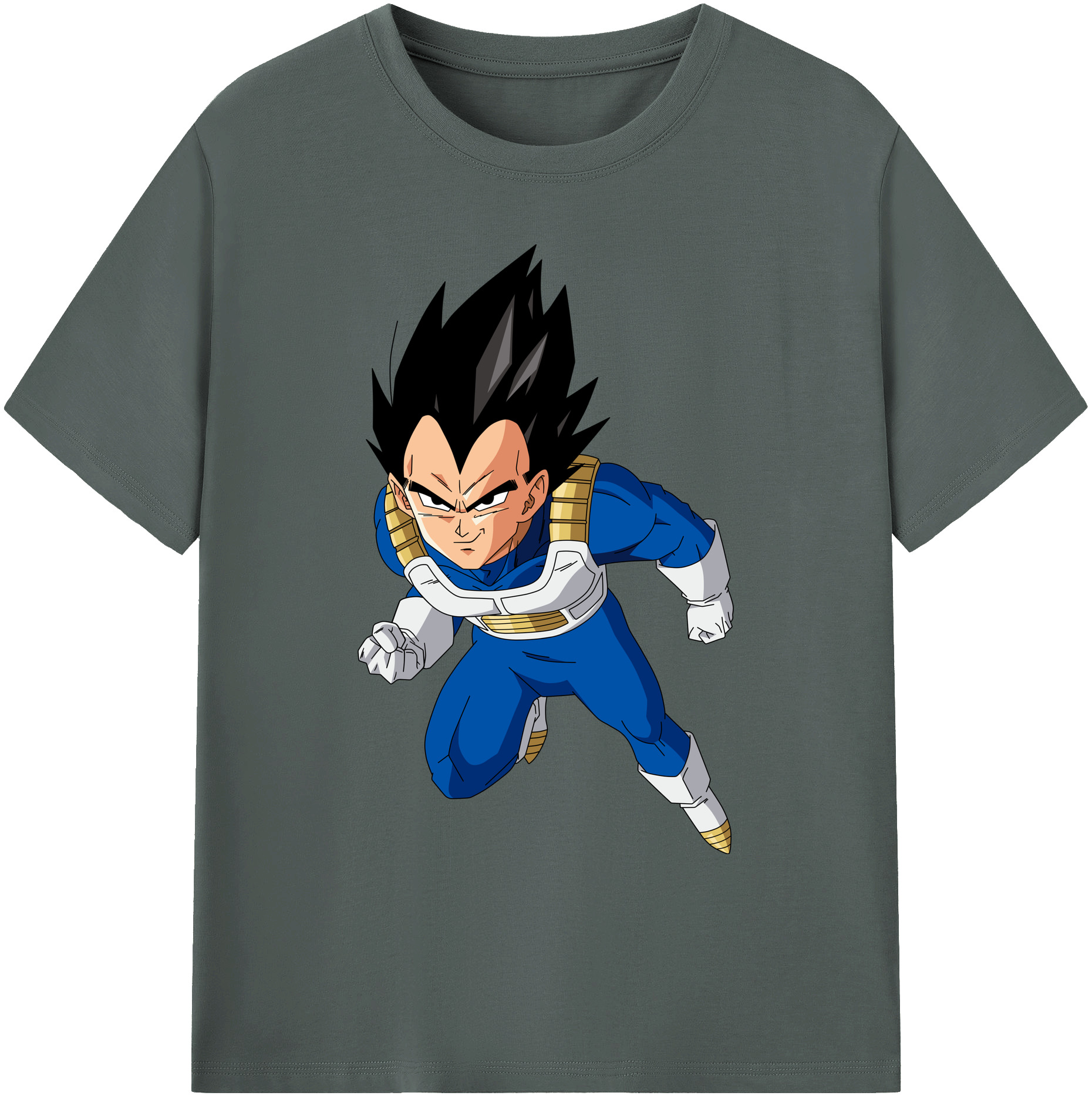 （画像用） ドラゴンボール ベジータ四世（Bejīta Yonsei）DRAGON BALL Vegeta IV 綿100％ メンズ半袖Tシャツ｜肌触りやわらか＆通気性